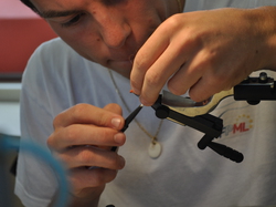 Manche qualifiquative du championnat de France de montage mouches au Foyer Saint- Martin à Lapoutroie