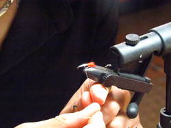 Manche qualifiquative du championnat de France de montage mouches au Foyer Saint- Martin à Lapoutroie